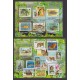 WWF FAUNA FLORES MARIPOSAS SERIE COMPLETA DE HOJAS BLOQUES CON ESTAMPILLAS NUEVAS MINT ST. TOME